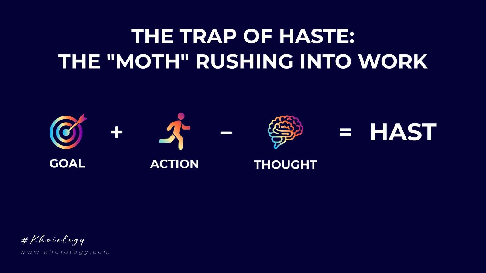 The Trap of Haste: The "Moth" Rushing Into Work